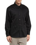 Long-Sleeve Fold-Detail Utility Shirt