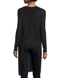 Giselle Long Asymmetric Cutaway Hem Cardigan
