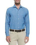 Andre Denim Button-Down Shirt
