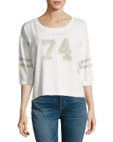 The Cheerleader Tee, Dirty White 75