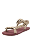Rockstud Sport Sandal, Tan