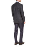 Trofeo Plaid Two-Button Jacket, Green/Navy