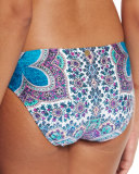Paros Charmer Paisley Printed Hipster Swim Bottom