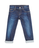 Stretch-Denim Jeans, Kids' Sizes 4-12 