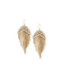 Opaline Winter Lattice Wire Earrings