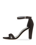 Walkway 90mm Suede Ankle-Wrap Sandal