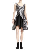 Paisley Asymmetric-Hem Dress