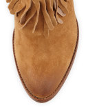 Ilana Fringe Suede Bootie, Sand