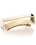 Geometric Gold Plated Metal Barrette