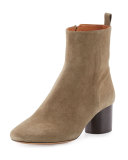 Deyissa Suede Ankle Boot, Taupe