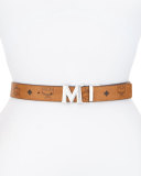 Reversible Logo Belt, Cognac/Black