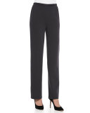 Flat Wool-Knit Pants