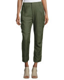 Easy Cargo Pants with Grommets, Military
