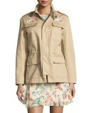 Embroidered Military Jacket, Sand