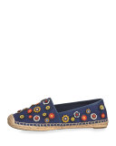 Marguerite Floral Canvas Espadrille Flat