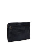 Woven Leather Portfolio Case