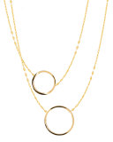 Small 14K Gold Two to Tango Necklace