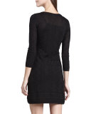 Tonal Zigzag Dress