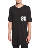 Varsity Logo Oversized T-Shirt, Black Multi