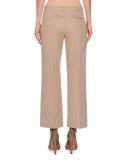 Boy Straight-Leg Cropped Pants, Light Taupe