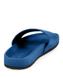 Gavin Leather Pool Slide Sandal, Surf