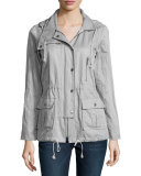 Barker Hooded Metallic Anorak