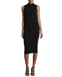 Sleeveless Pebbled Top