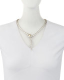 Legends Cobra Gold & Silver Drop Necklace