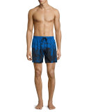 Waves Swim Trunks, Blue