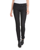 400 Matchstick Mid-Rise Jeans, Black Rinse