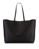 Large Grained Leather Tote Bag