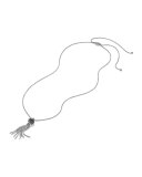 Osetra Faceted Hematine Small Tassel Chain Necklace