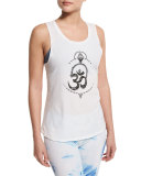Nama Printed Round-Neck Sport Tank