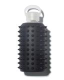 Glass Water Bottle, Spiked Jet, 500 mL