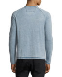 Long-Sleeve Raglan Crewneck T-Shirt
