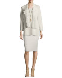 Washable Wool Short Boxy Jacket