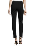 Lightweight Denim Leggings, Black 