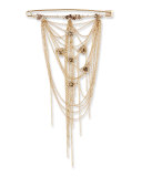 Fringe Safety Pin Brooch