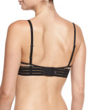 Jaipur Embroidered Demi Bra, Black