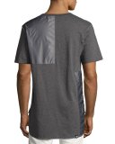 Tonal Patchwork T-Shirt, Gray