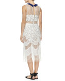 Iris Layered Dress, White