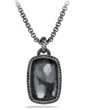 Albion Pendant with Hematine and Black Diamonds