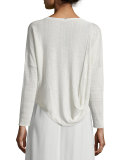 Long-Sleeve Crop Top