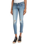 Tomboy Distressed Skinny Cropped Jeans, Murray