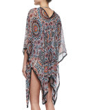 Illusion Printed Kimono Coverup