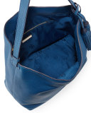 Thea Leather Hobo Bag, Tidal Wave
