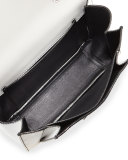 Hava Exotic Chain-Strap Shoulder Bag, White/Multi