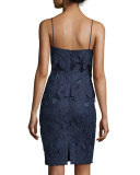 Sleeveless Floral Popover Sheath Dress