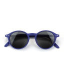 Shape #D Round Sunglasses, Navy