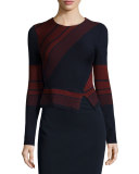 ASYMMETRICAL PEPLUM SWEATER